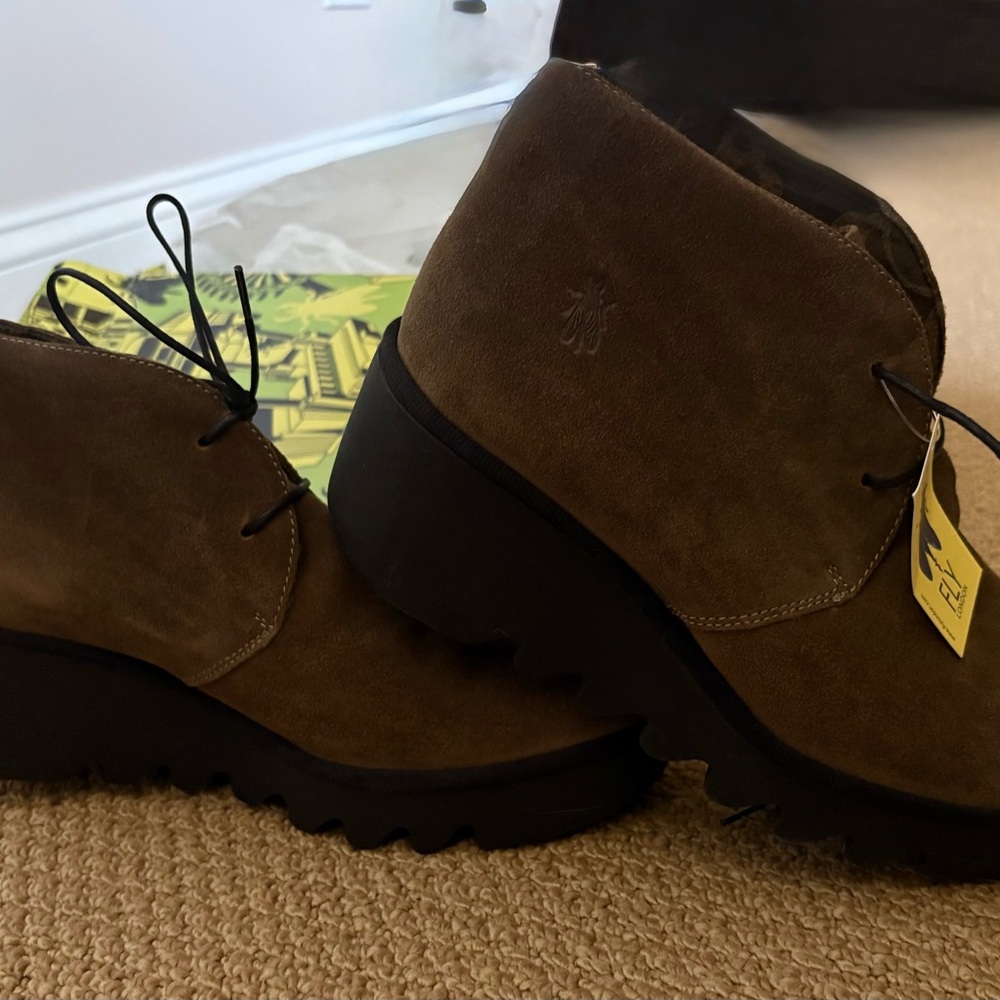 Fly London Dark Brown Ankle Booties